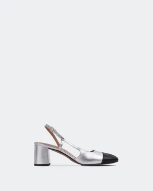 Paris Silver Metallic Leather