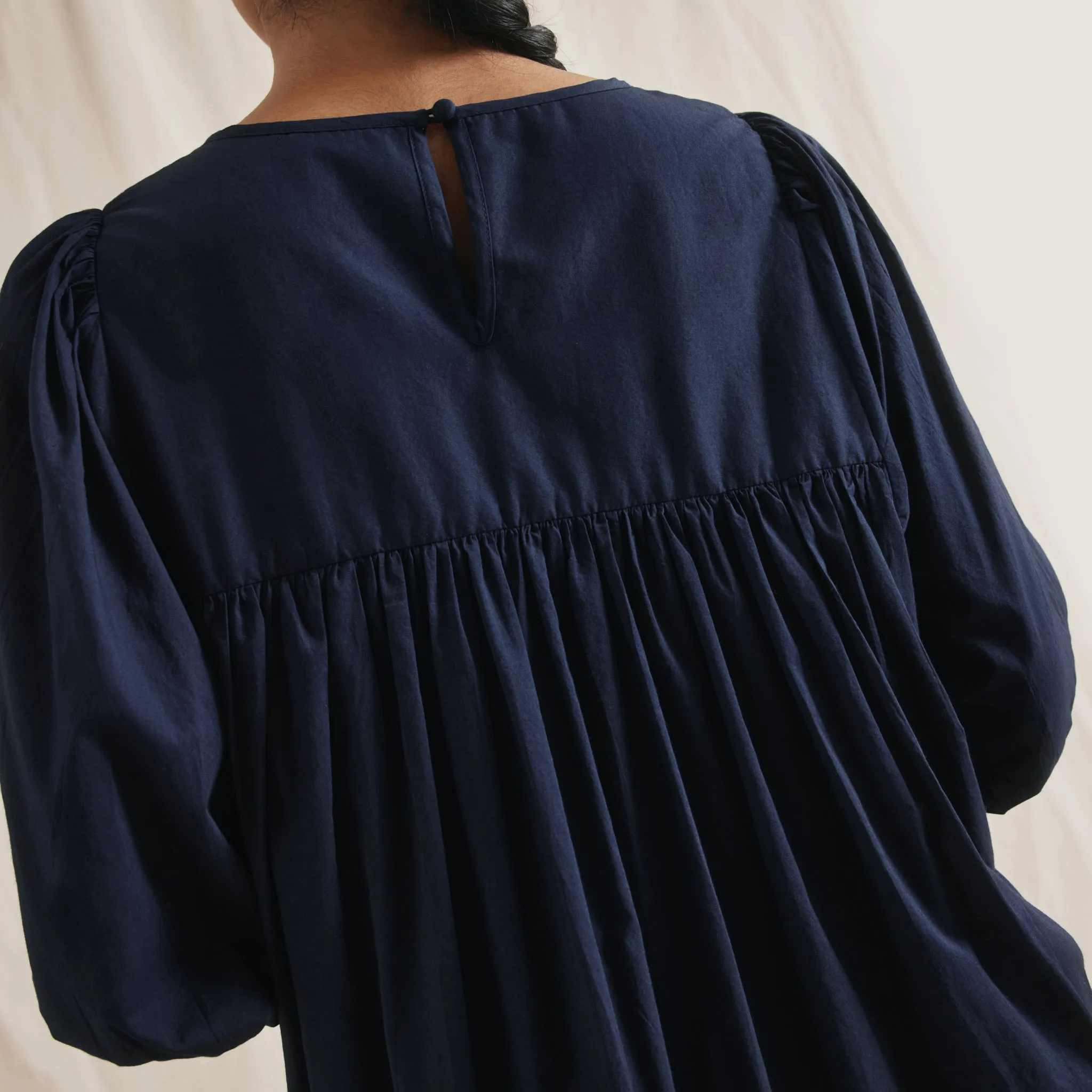 Pintuck Short Dress