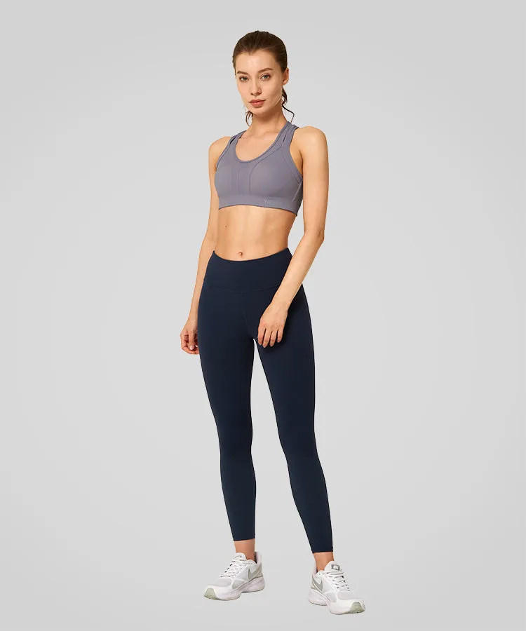 Power Cross Back Padded Running Bra | Women's High Support Sports Bra
