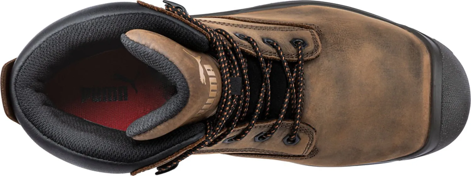 Puma Safety Mens Granite HD MT 6in Brown Leather EH WP SR Work Boots