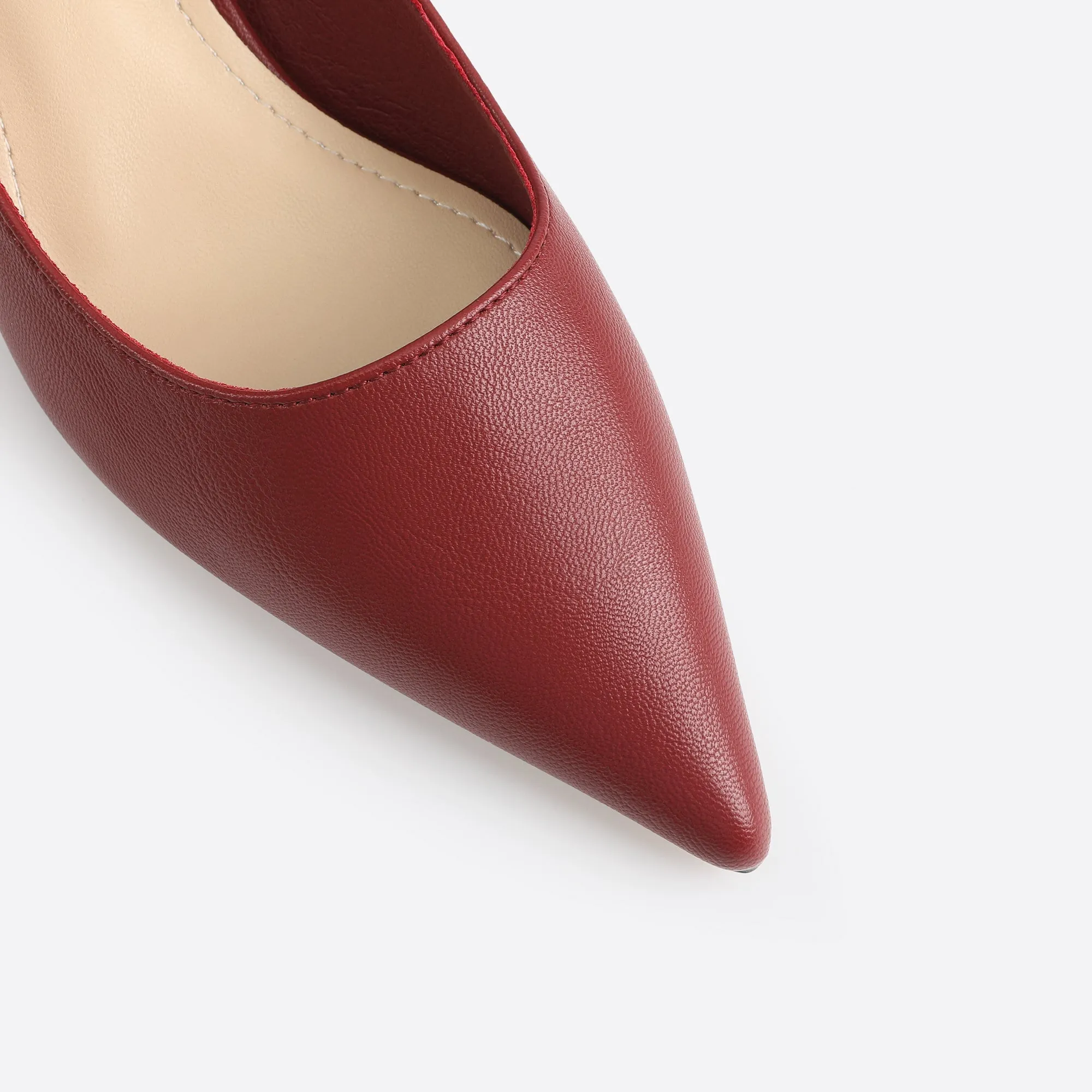 Purpdrank - Women Point Toe Kitten Heeled Pumps