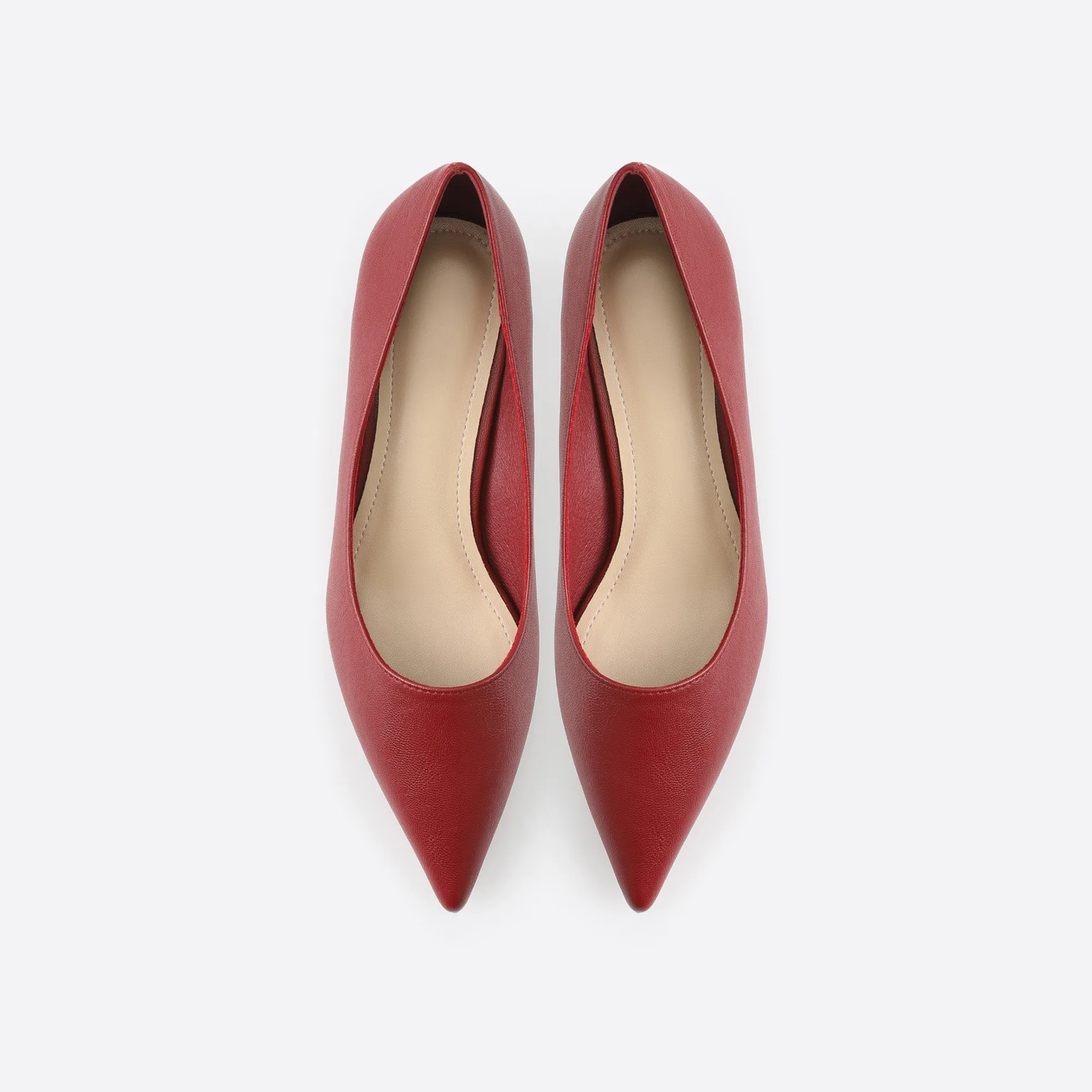 Purpdrank - Women Point Toe Kitten Heeled Pumps