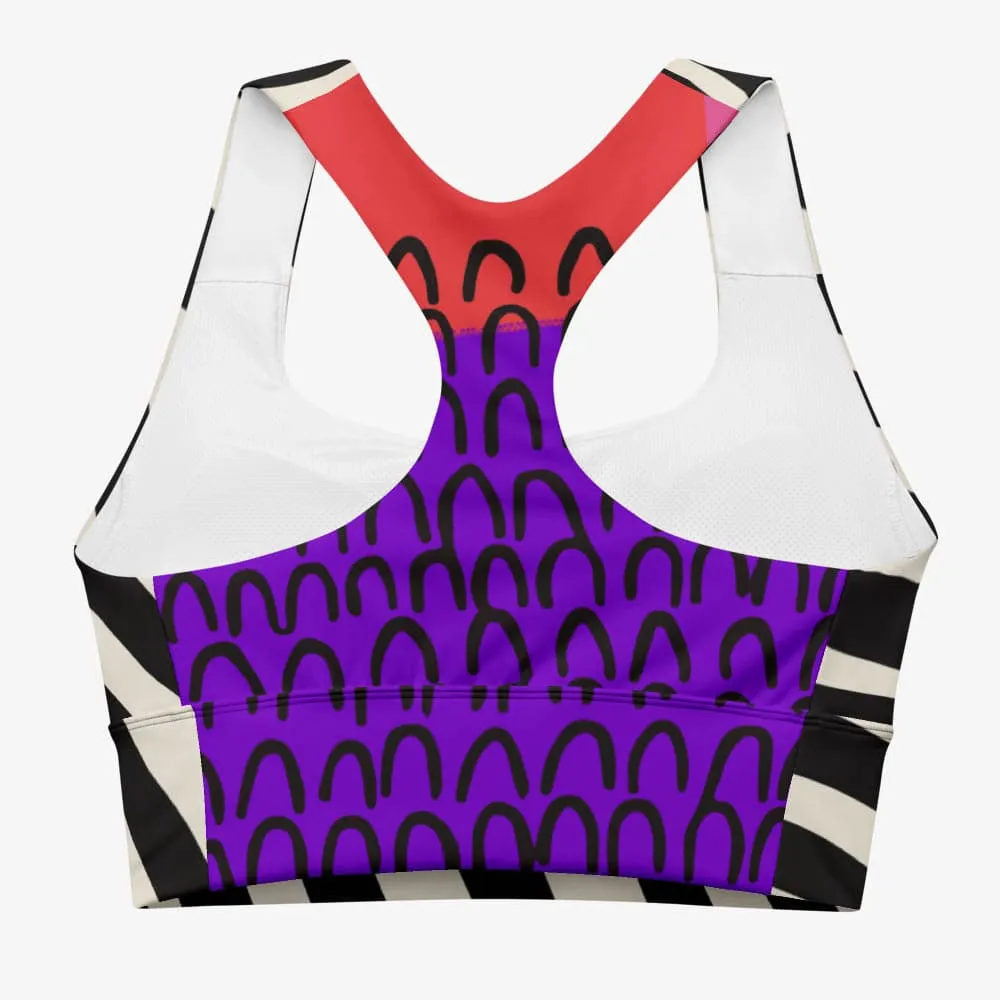 Recycled High Impact Bra "Circus"