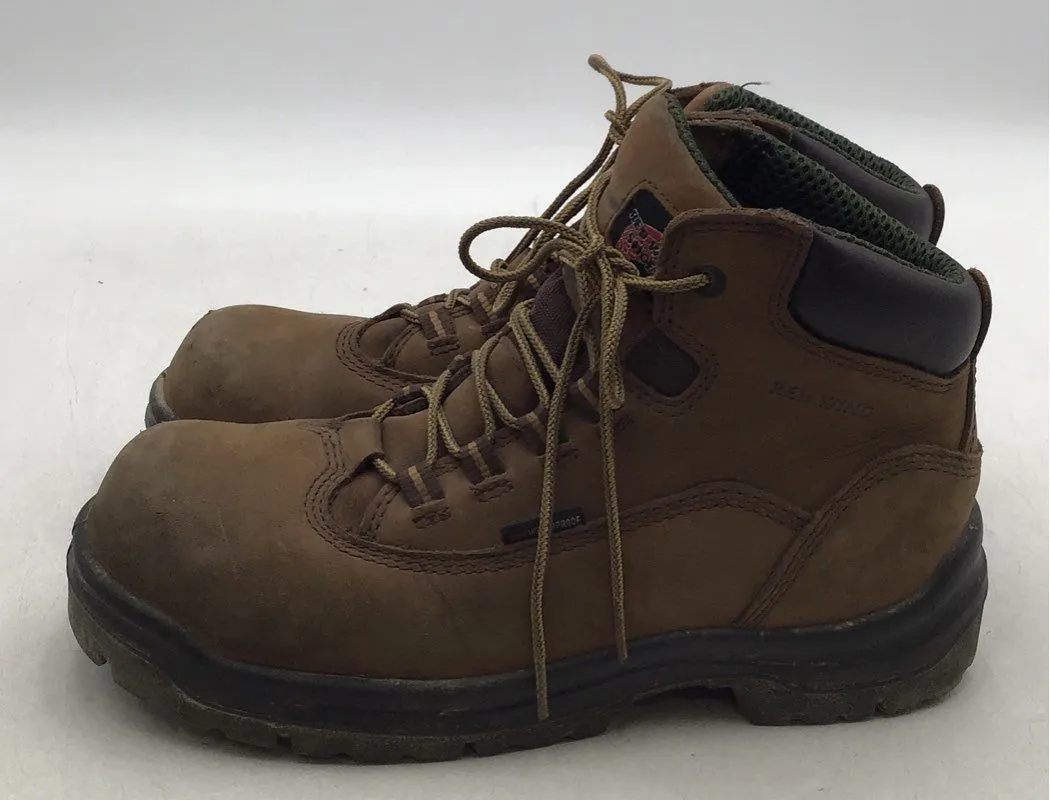 Red Wing Women's Brown Leather King Toe Work Boots - Size 9