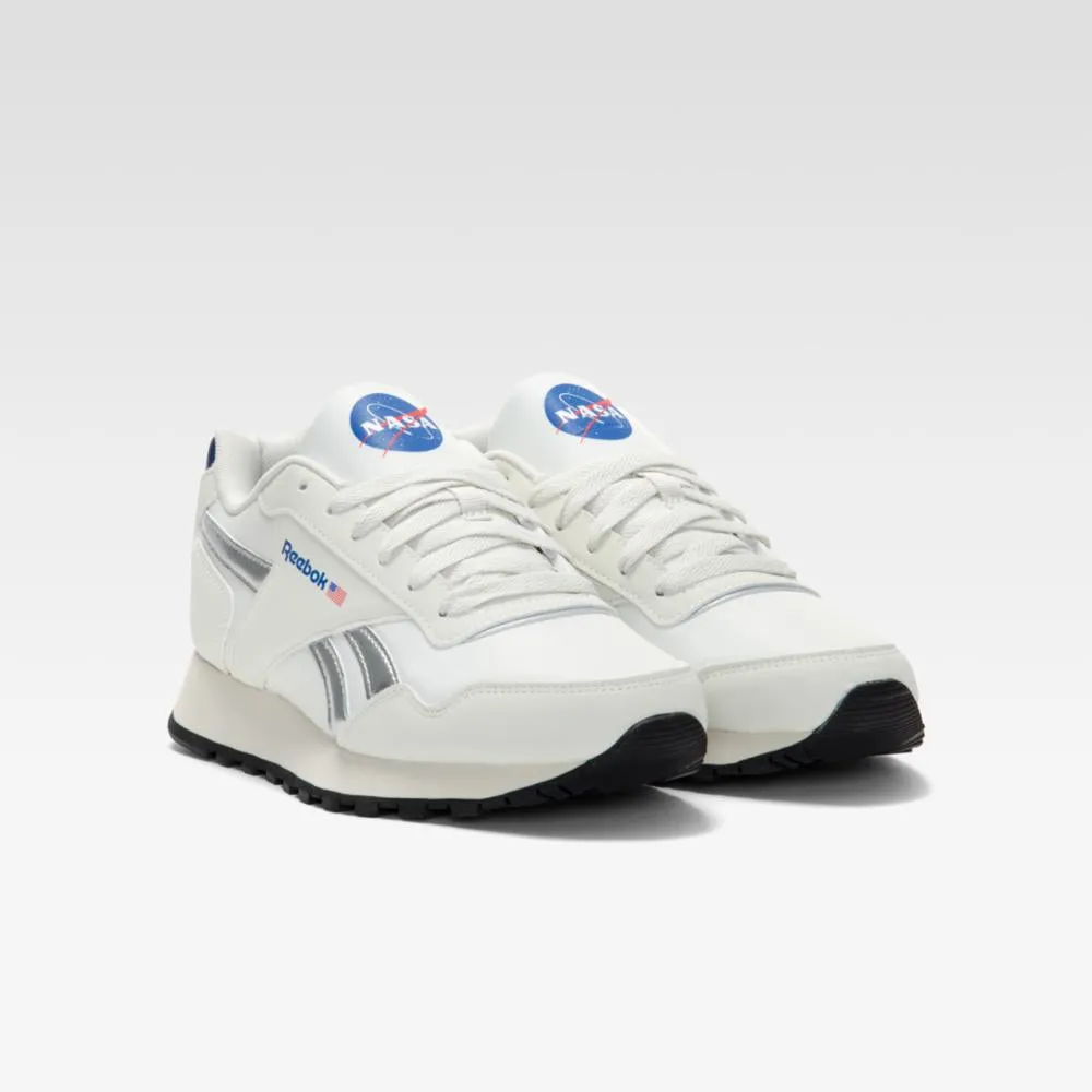 Reebok Footwear Men Reebok x NASA Glide Shoes WHITE/SILVER/RED