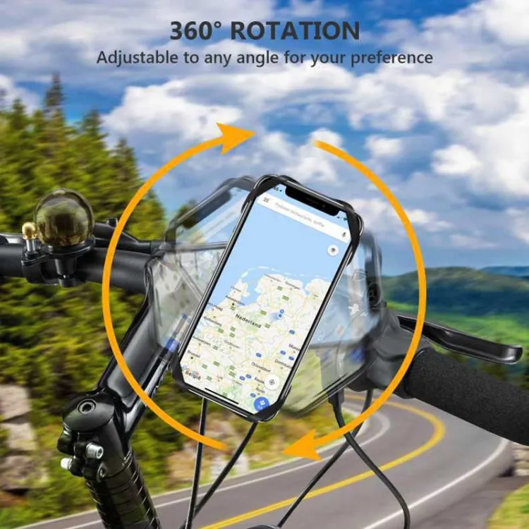 Removable Bicycle Cell Phone Holder For 4.5-7 Inch Phones, Specification: Four Claws Black