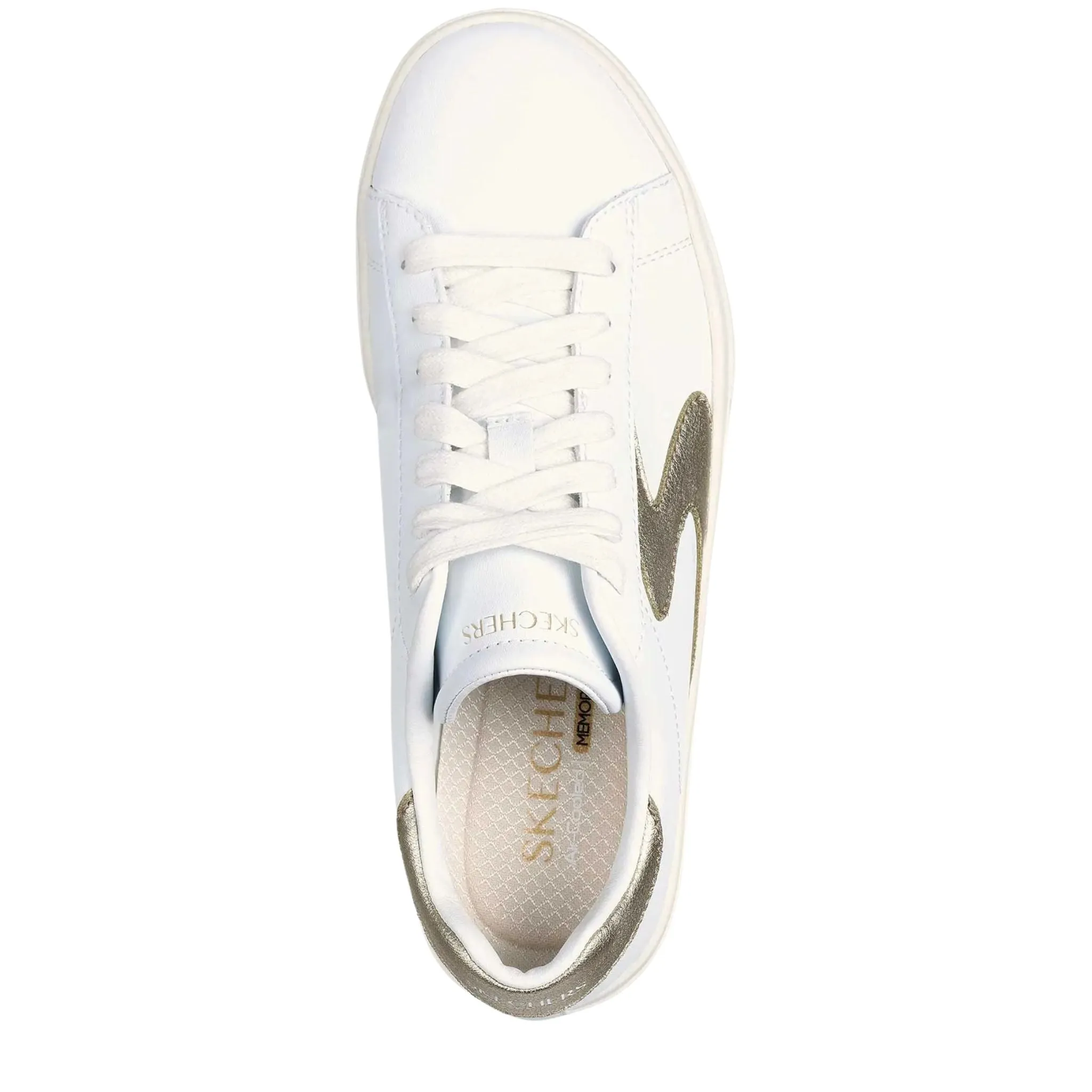 Skechers Women's 185016 Eden LX-Beaming Glory White Gold Casual Shoes