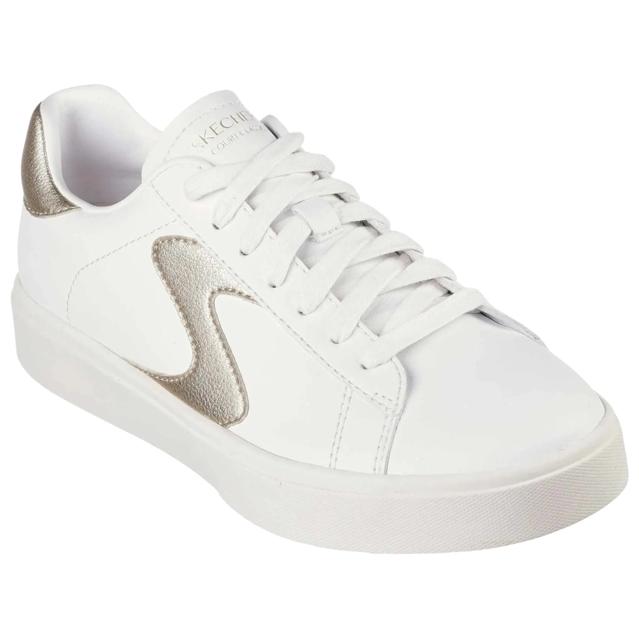 Skechers Women's 185016 Eden LX-Beaming Glory White Gold Casual Shoes