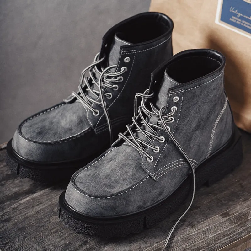 Split Leather Work Safety Boots