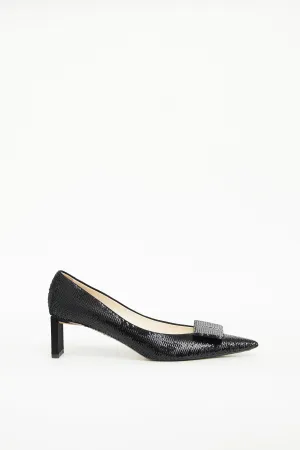 SS 2013 Black Sequin Bow Pump