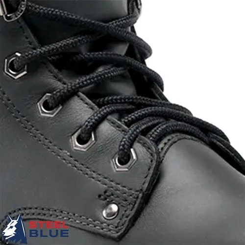 STEEL BLUE Replacement Nylon Laces - Black 140cm and 160cm