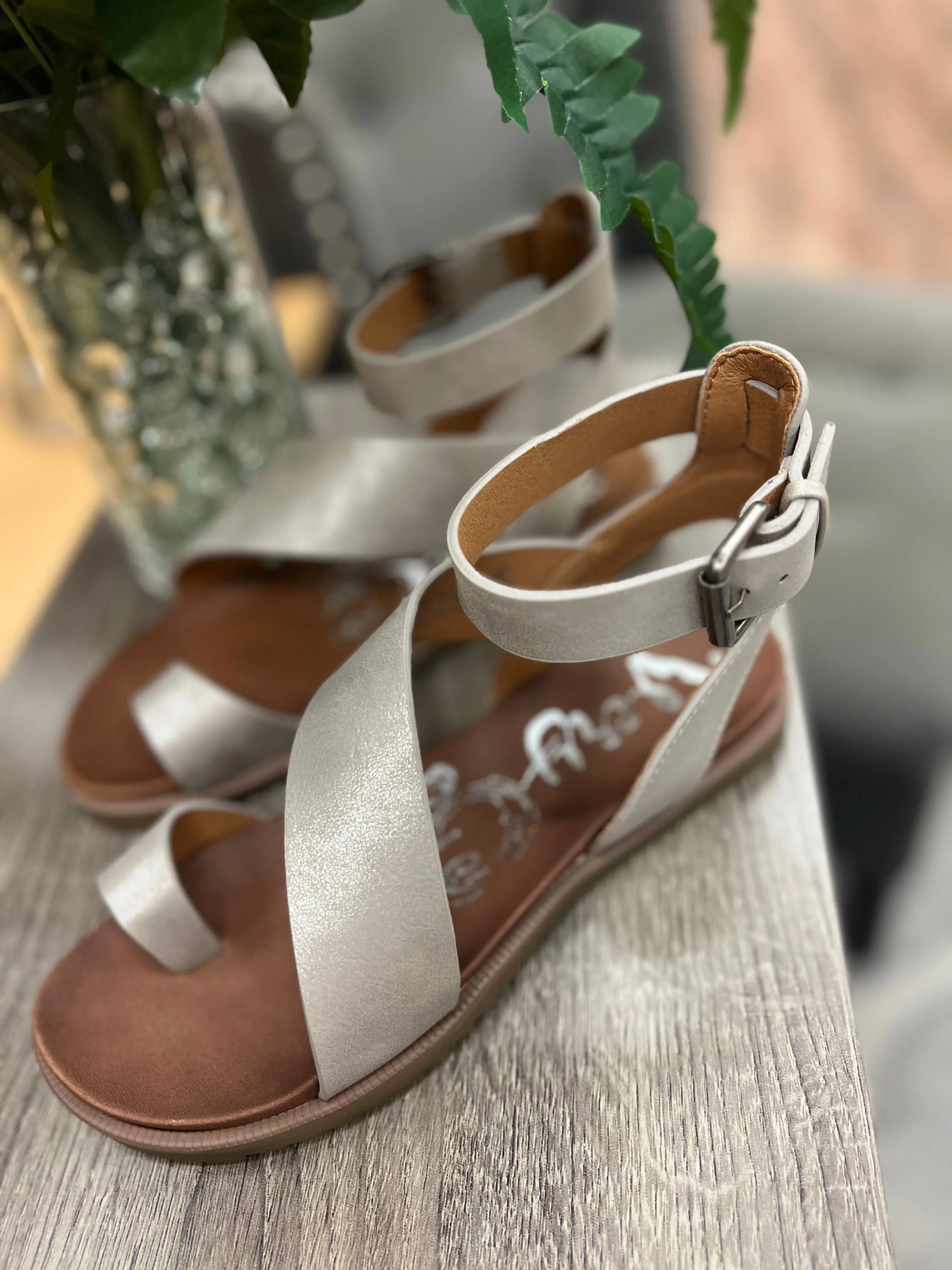 Steffy Sandals (Metallic Silver)