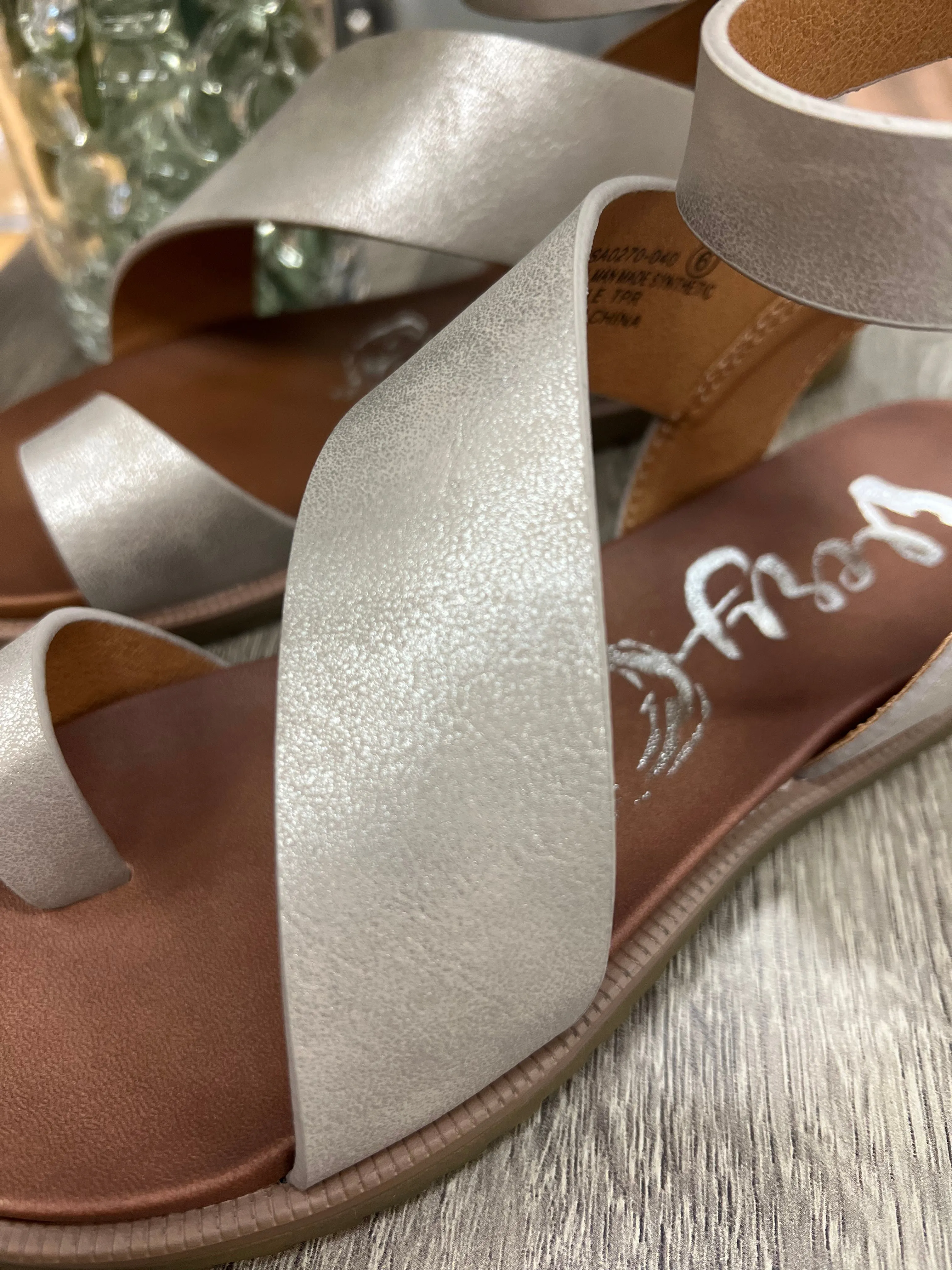 Steffy Sandals (Metallic Silver)
