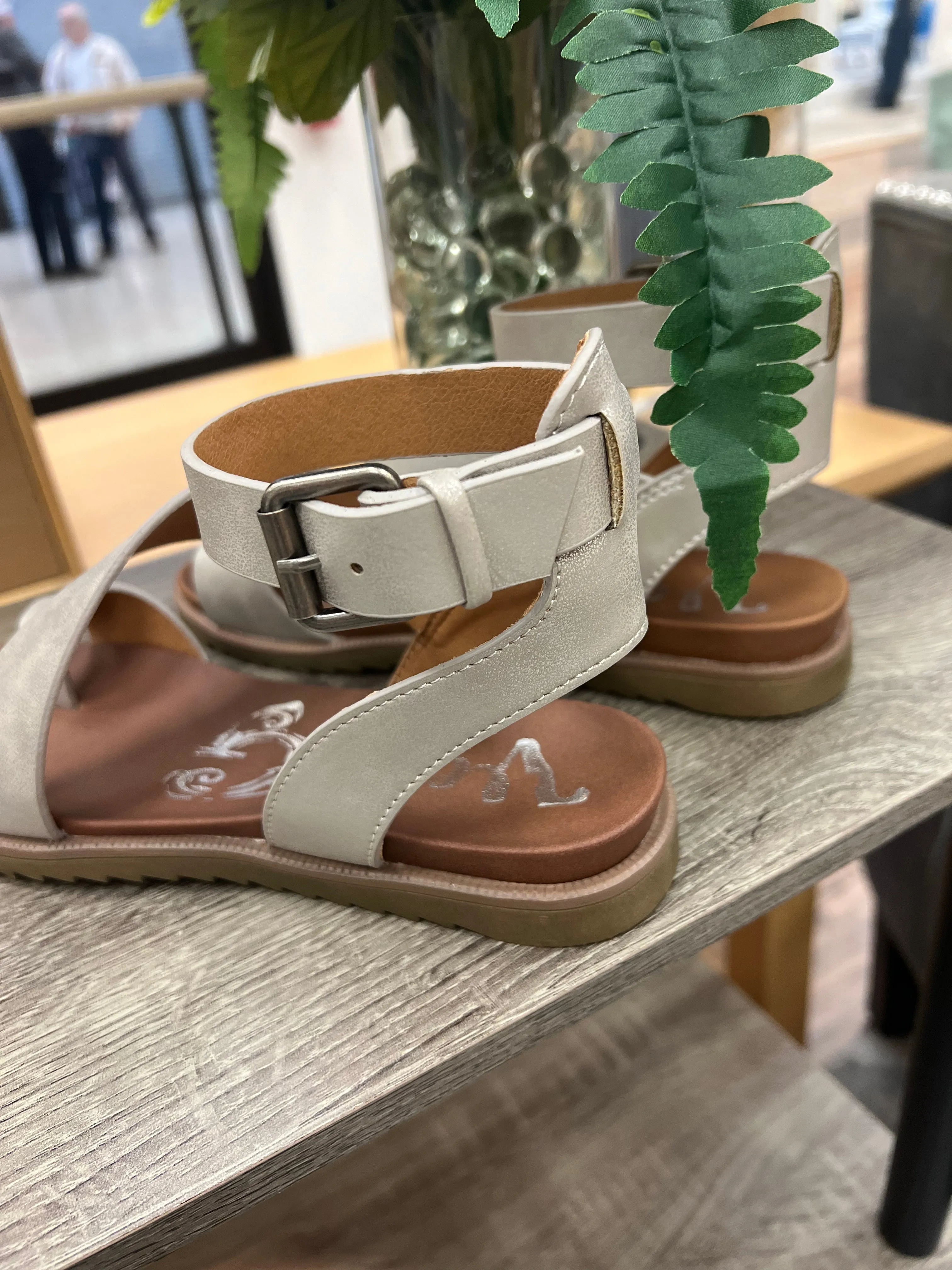 Steffy Sandals (Metallic Silver)