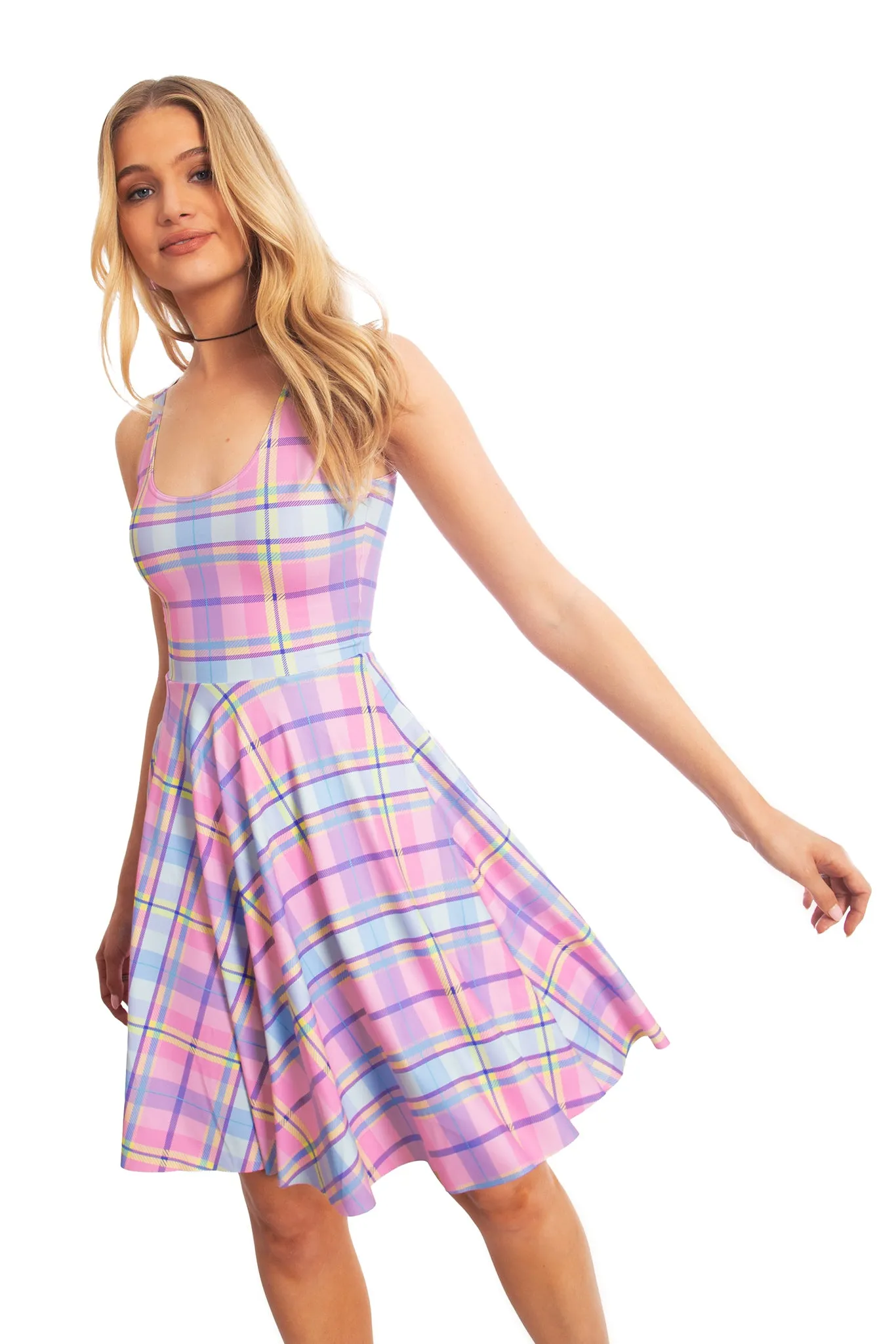 Tartan Candy Scoop Longline Dress