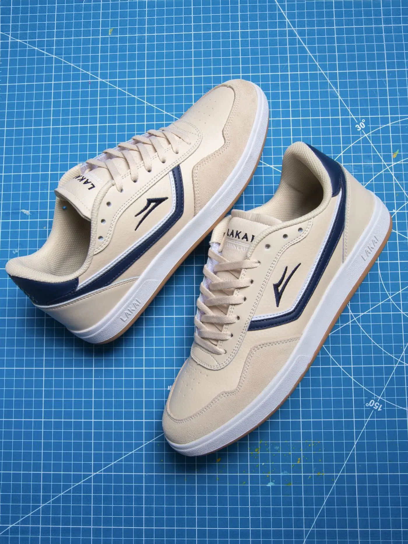 Terrace Cream/Navy Suede Shoes