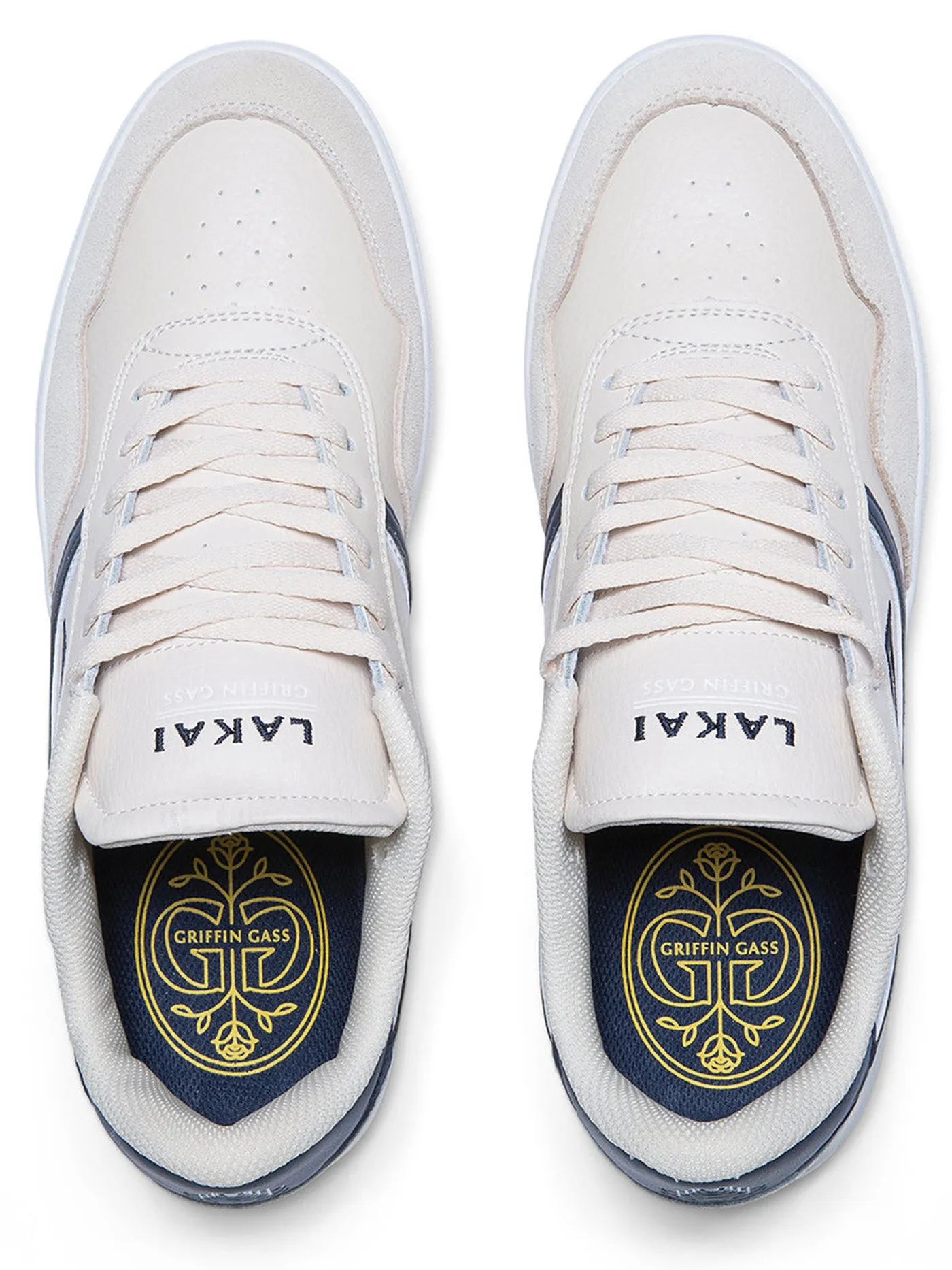 Terrace Cream/Navy Suede Shoes
