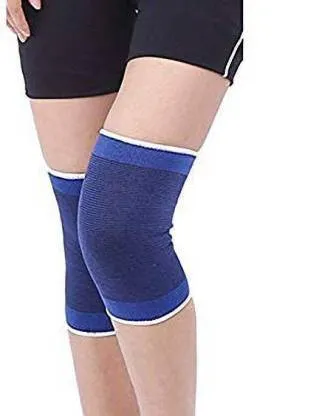 Useful Elastic Knee Support Band blue - pair