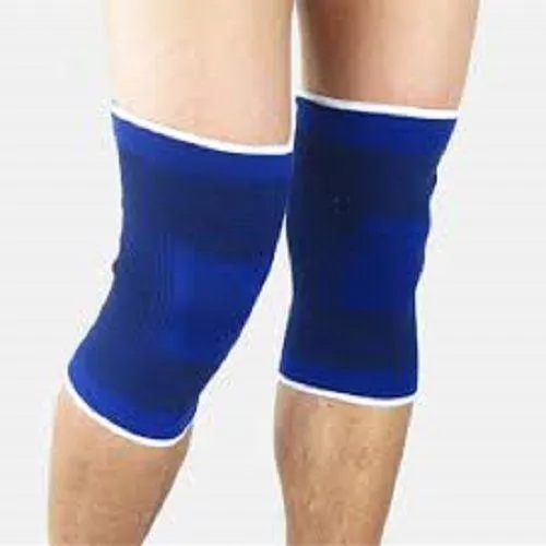 Useful Elastic Knee Support Band blue - pair