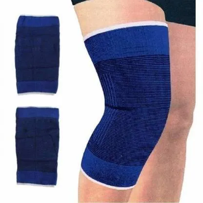 Useful Elastic Knee Support Band blue - pair