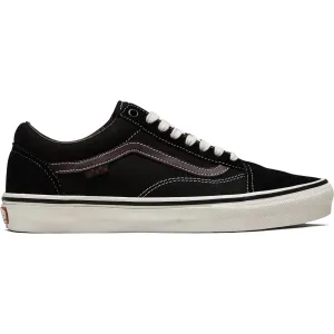 VANS Women's Jill Perkins Skate Old Skool Shoes Black/Burgundy