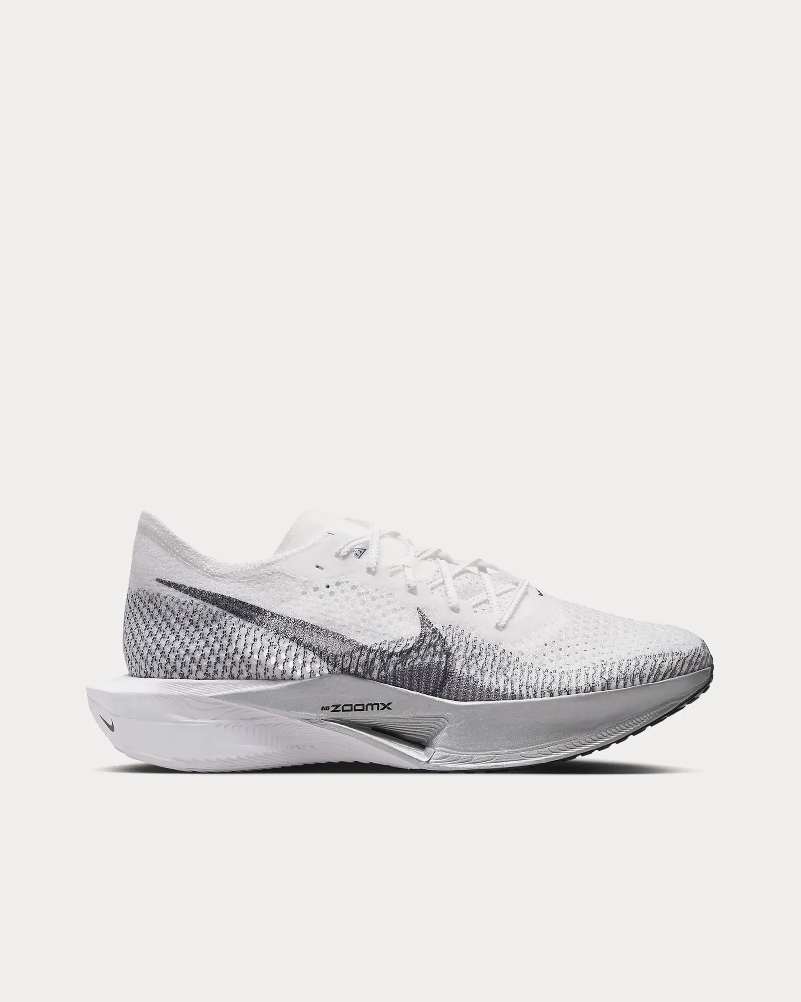 Vaporfly 3 White / Particle Grey / Metallic Silver / Dark Smoke Grey Running Shoes
