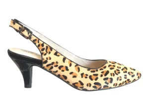 Via Nova Dara Leopard Print - Kitten Heels