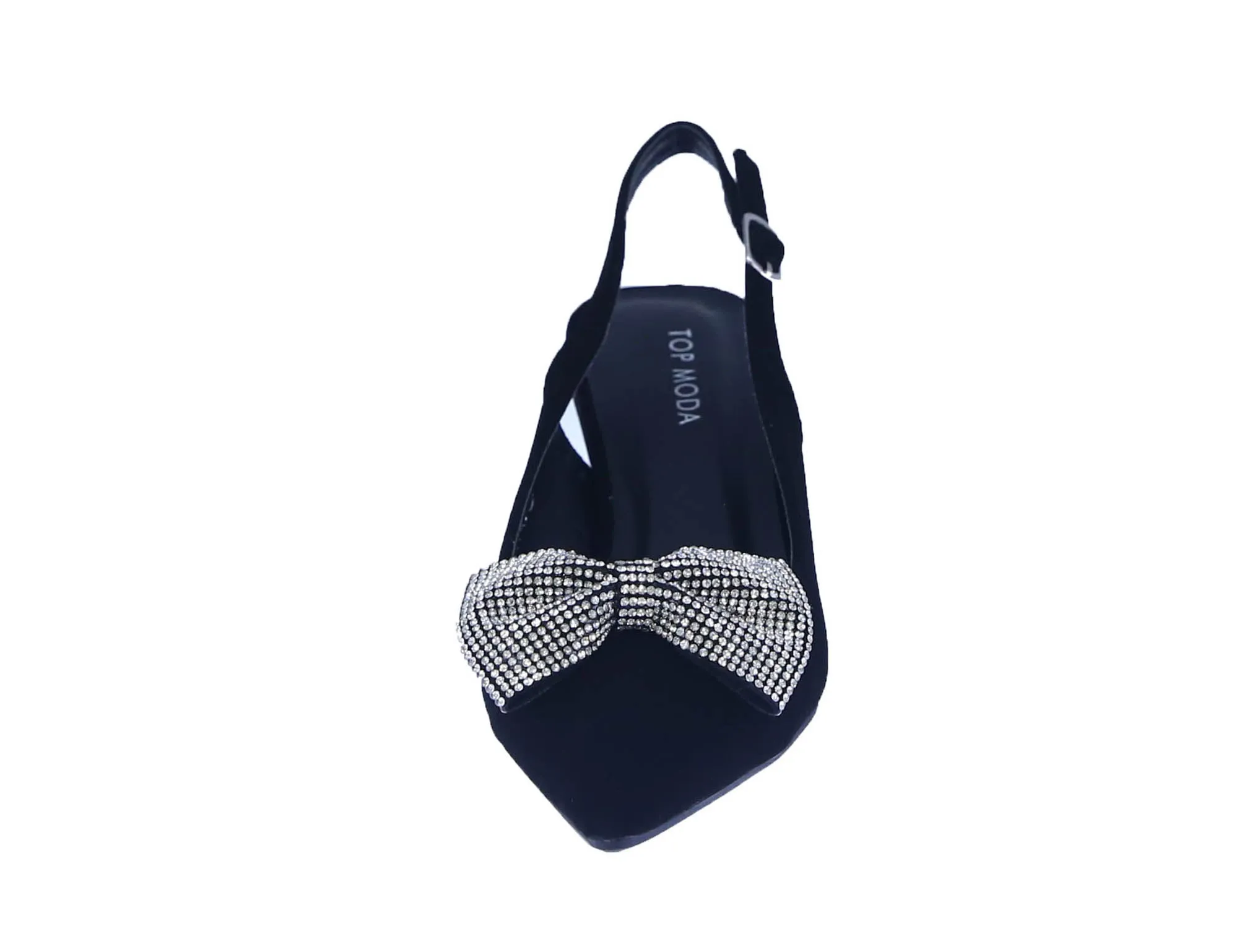 WOMAN'S HEELS BLACK/GLITTER NUB BETTY-48