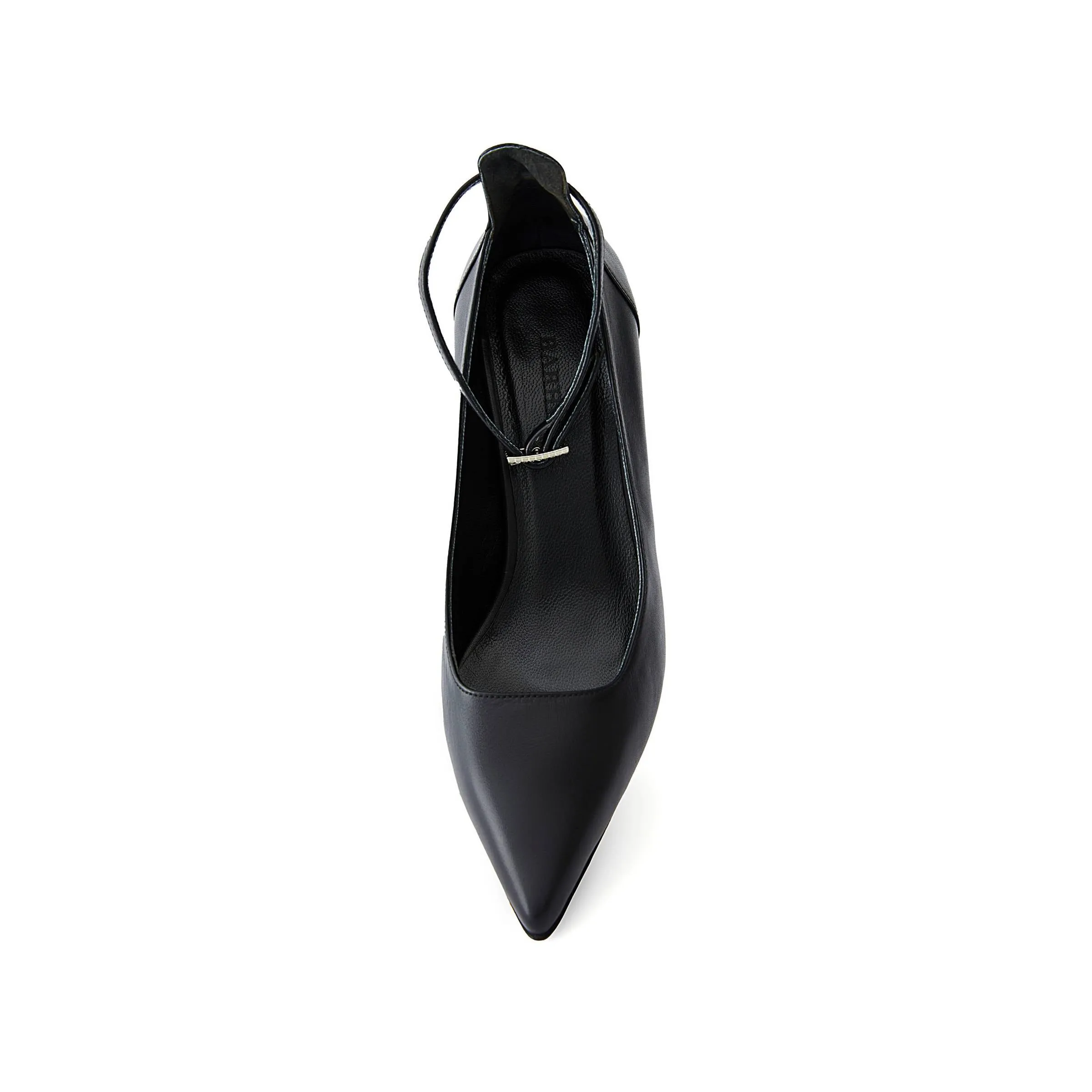 Women's Calf Leather Handmade Kitten Heels W2012