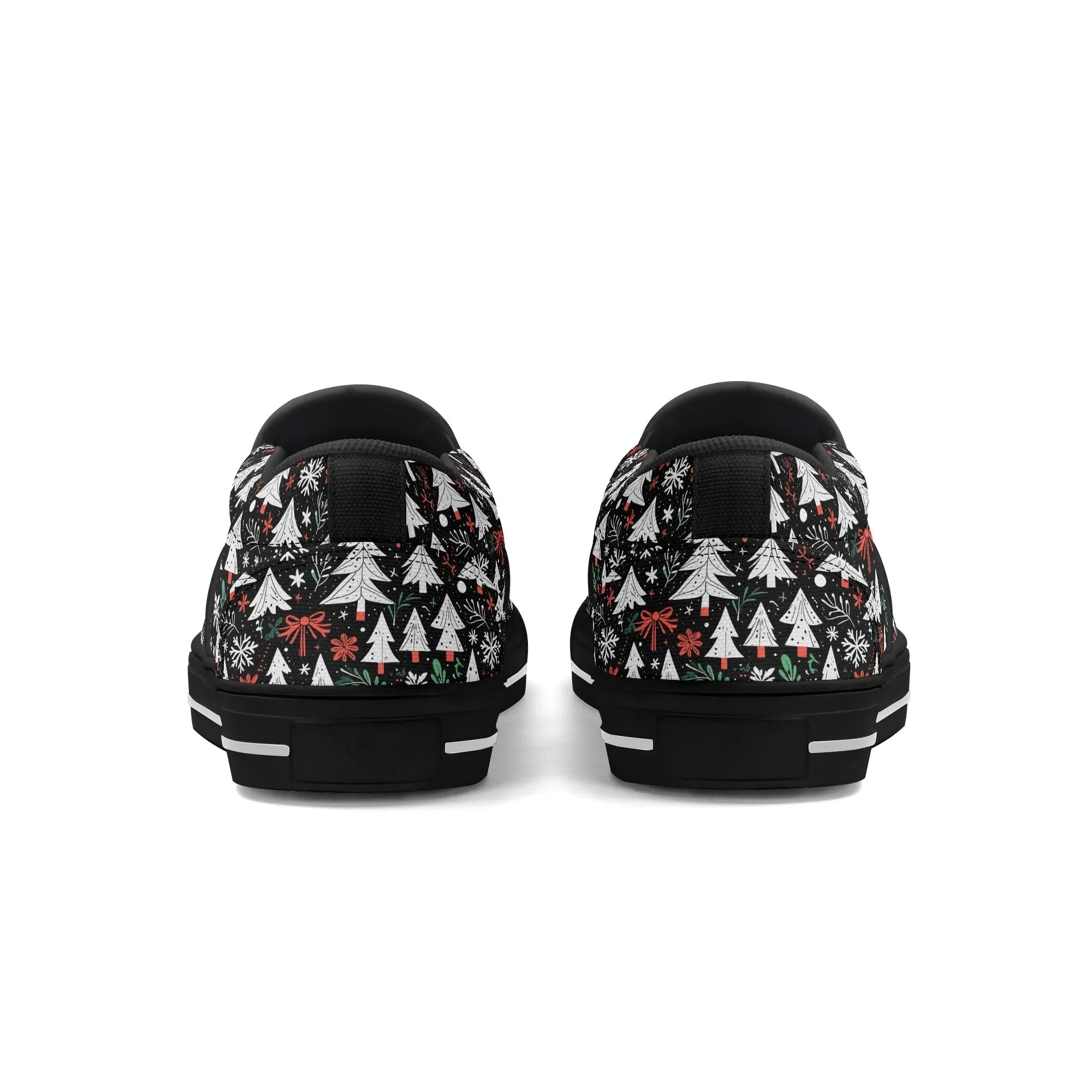 Womens Christmas Tree Rubber Slip On Shoes