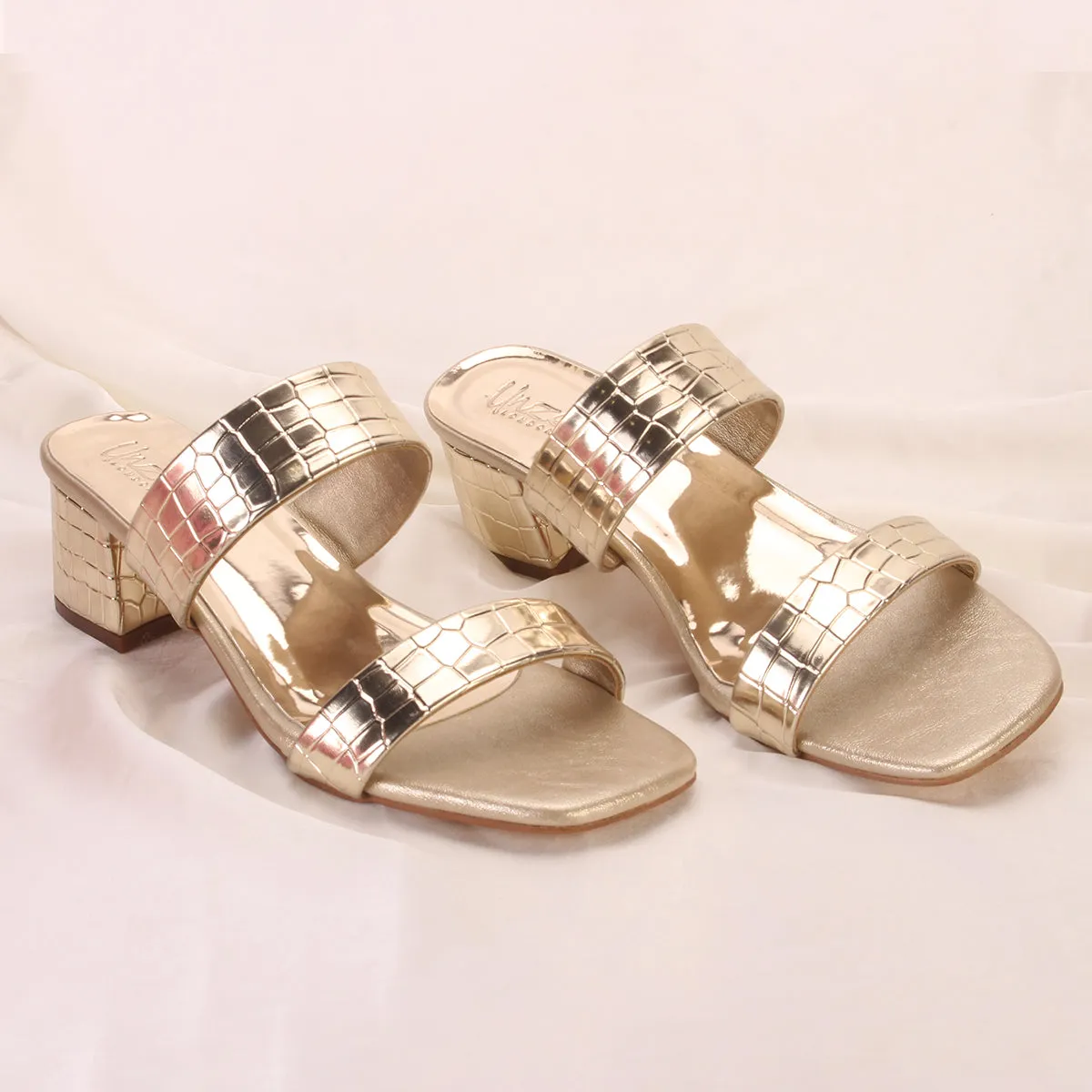 Women's "BERLIN" Fancy Block Heel Sandals