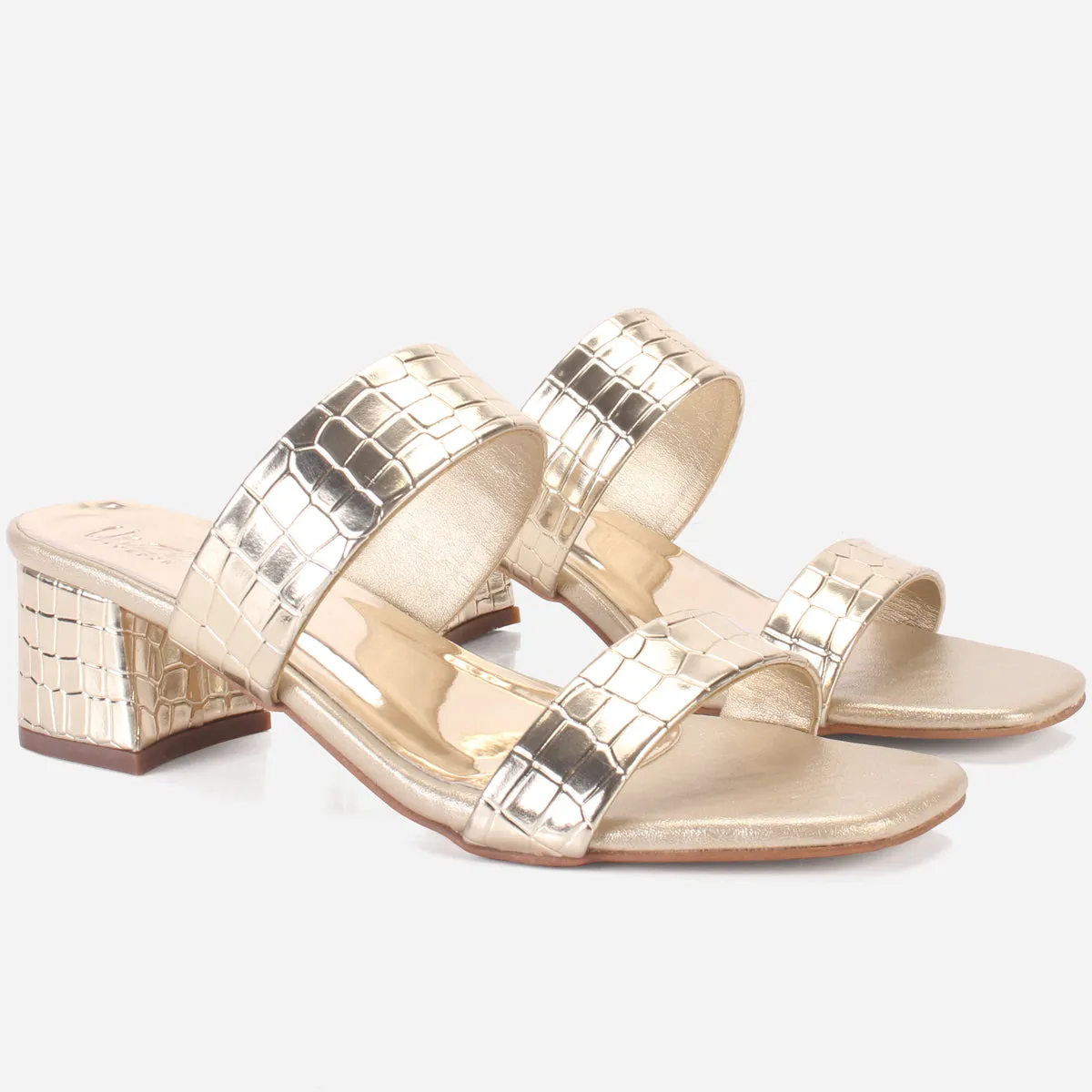 Women's "BERLIN" Fancy Block Heel Sandals