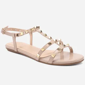 Womens "MAIDAS" Studs Detailing Flat Sandals